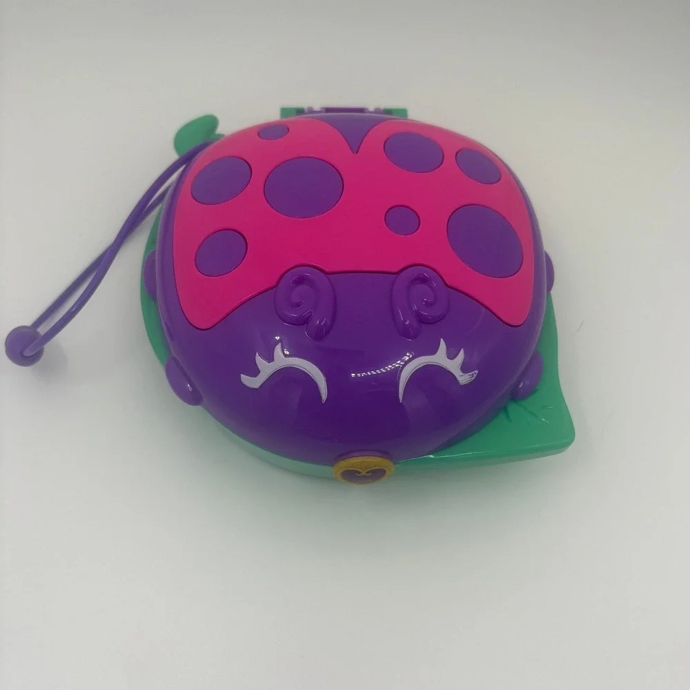 Polly Pocket Lil Ladybug Garden Compact Playset Mattel Purple Pink Green GKJ48